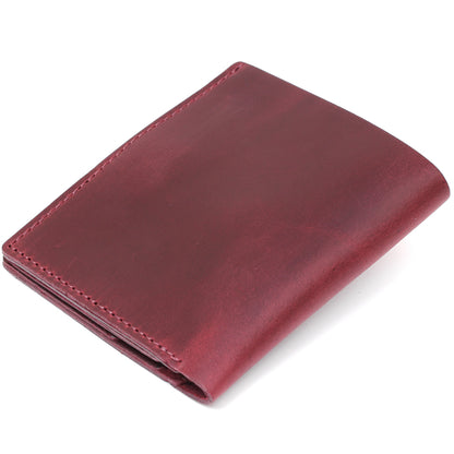 Matte Leather Women's Wallet SHVIGEL 16478 Cherry Red Natural Leather