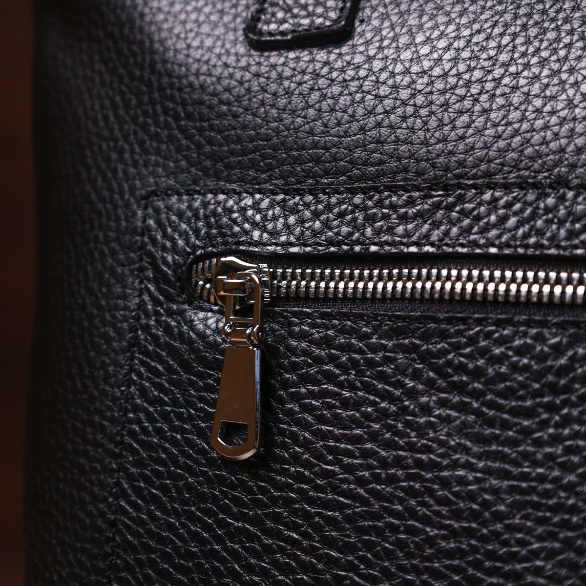 Leather Universal Women's Bag SHVIGEL 16354 Black - Natural Leather, Ukrainian Craftsmanship