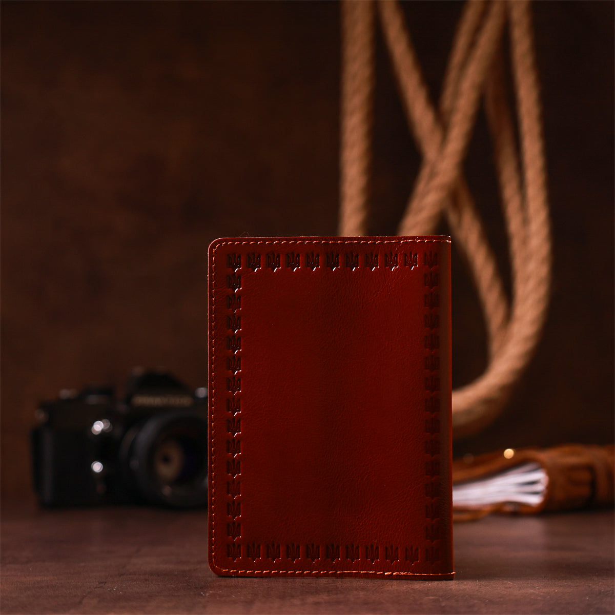 Reliable SHVIGEL Leather Passport Cover 16133 Made in Ukraine Natural Leather