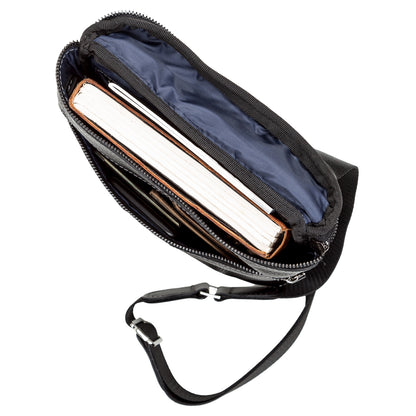 Men's Leather Bag SHVIGEL 11102 Black Genuine Leather Made in Ukraine