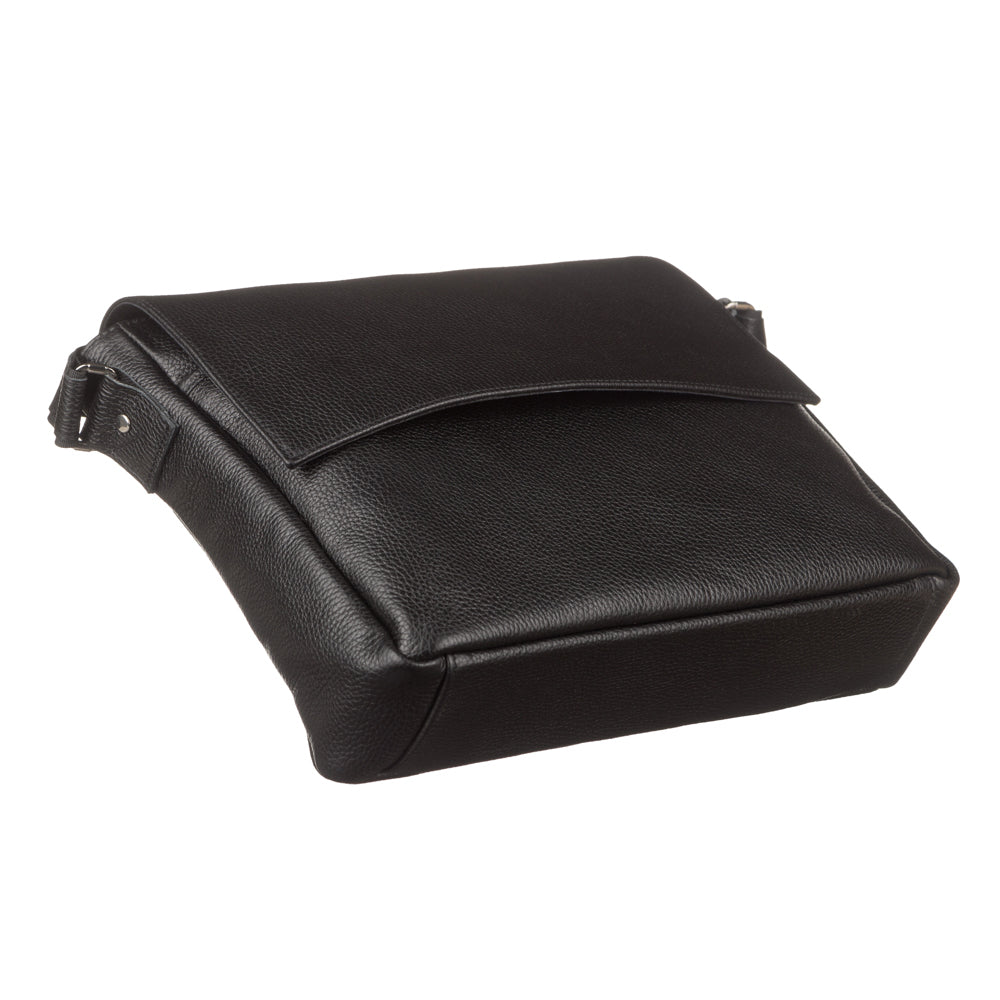 Leather Bag SHVIGEL 11043 Black - Made in Ukraine, Genuine Leather Material, Stylish Design