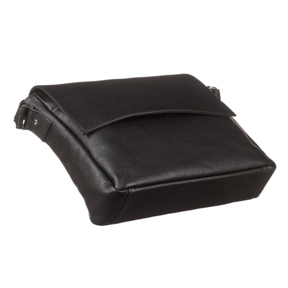 Leather Bag SHVIGEL 11043 Black - Made in Ukraine, Genuine Leather Material, Stylish Design