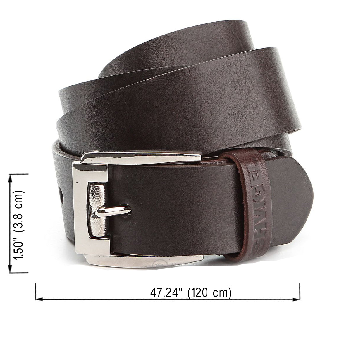 Modern Men's Belt by SHVIGEL, Art. 13785, Genuine Leather, Ukraine-Made, Stylish Design