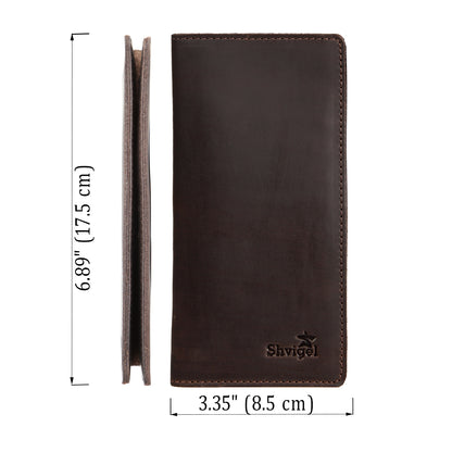 Leather Wallet SHVIGEL 13789 Brown | Genuine Leather | Made in Ukraine