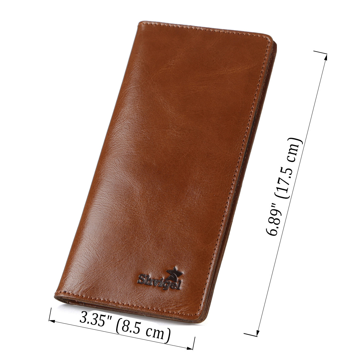 Brown Leather Wallet SHVIGEL 13791 | Premium Quality Ukrainian Handmade Accessory