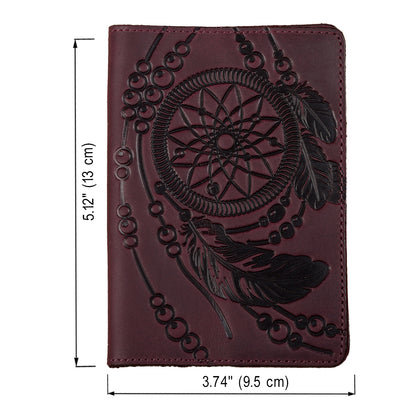 Passport Cover SHVIGEL 13835 Burgundy Genuine Leather Made in Ukraine