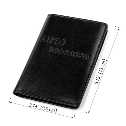 Genuine Leather Driver's Document Cover SHVIGEL 13924 Black – Ukrainian Quality