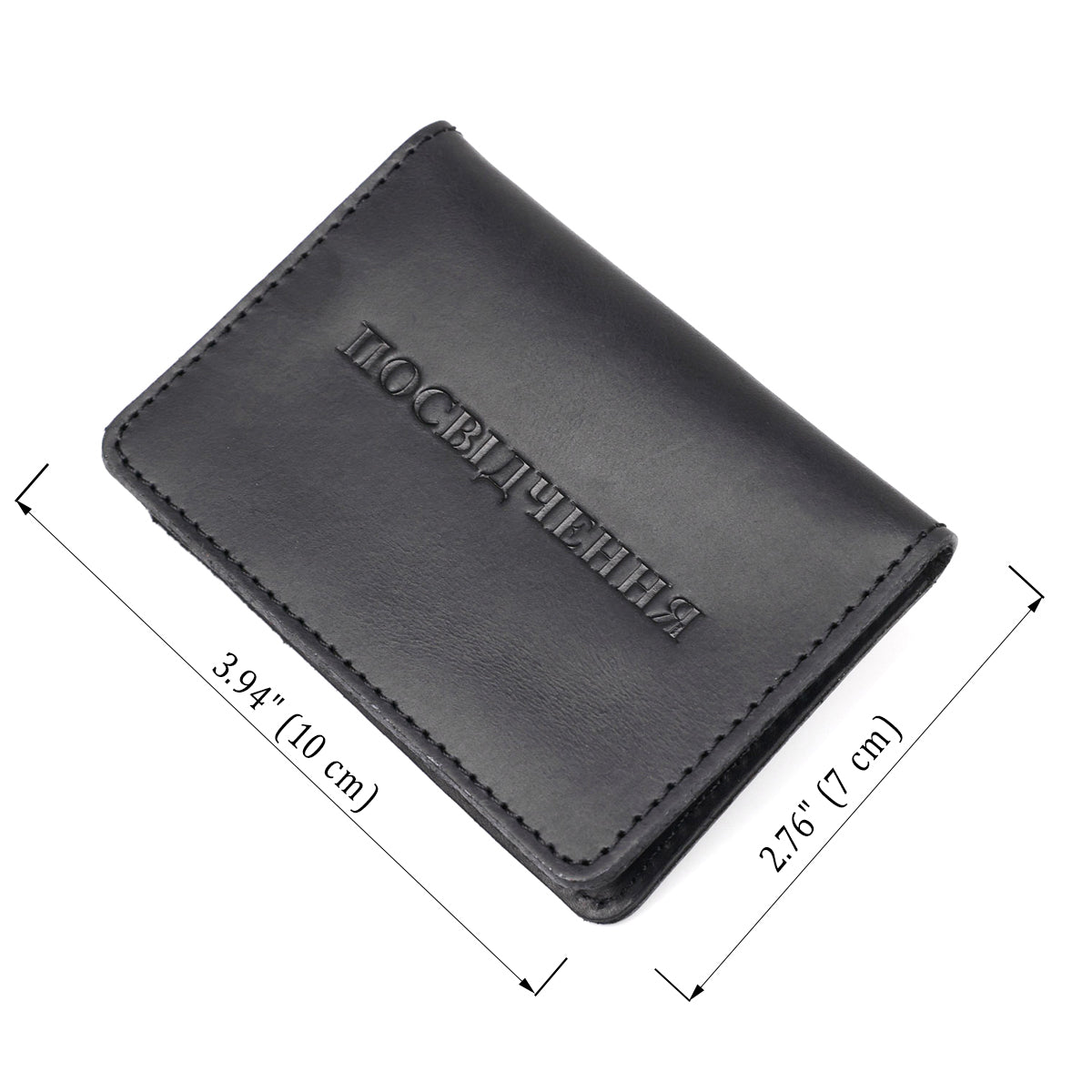 Leather Cover for Driver's License SHVIGEL 13929 Black Genuine Leather, Ukraine