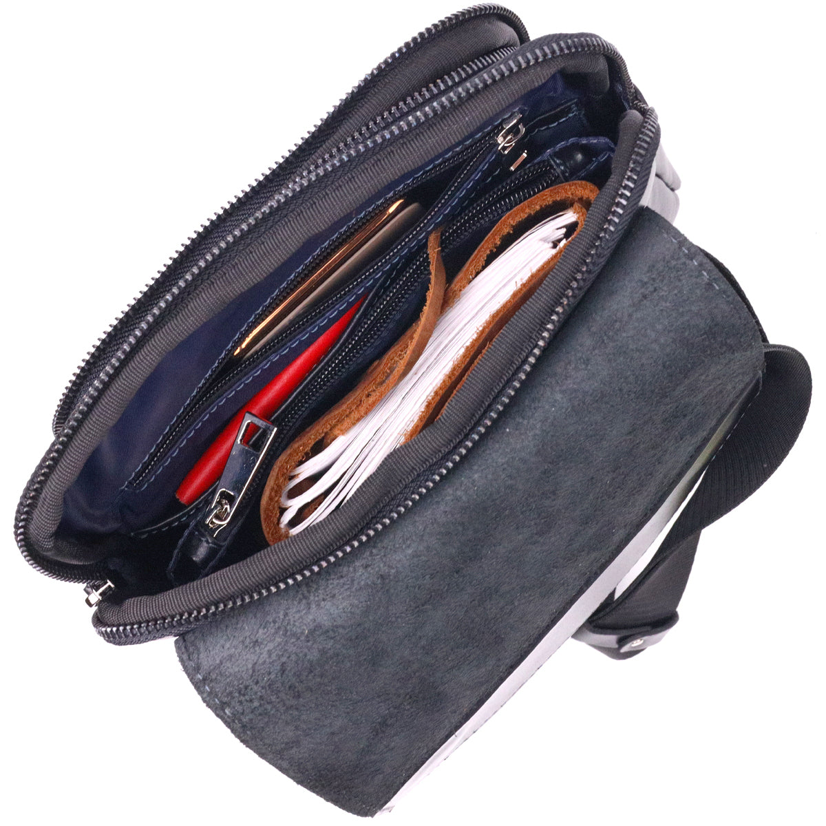 Men's Smooth Genuine Leather Bag SHVIGEL 18721 Black - Premium Quality Ukraine