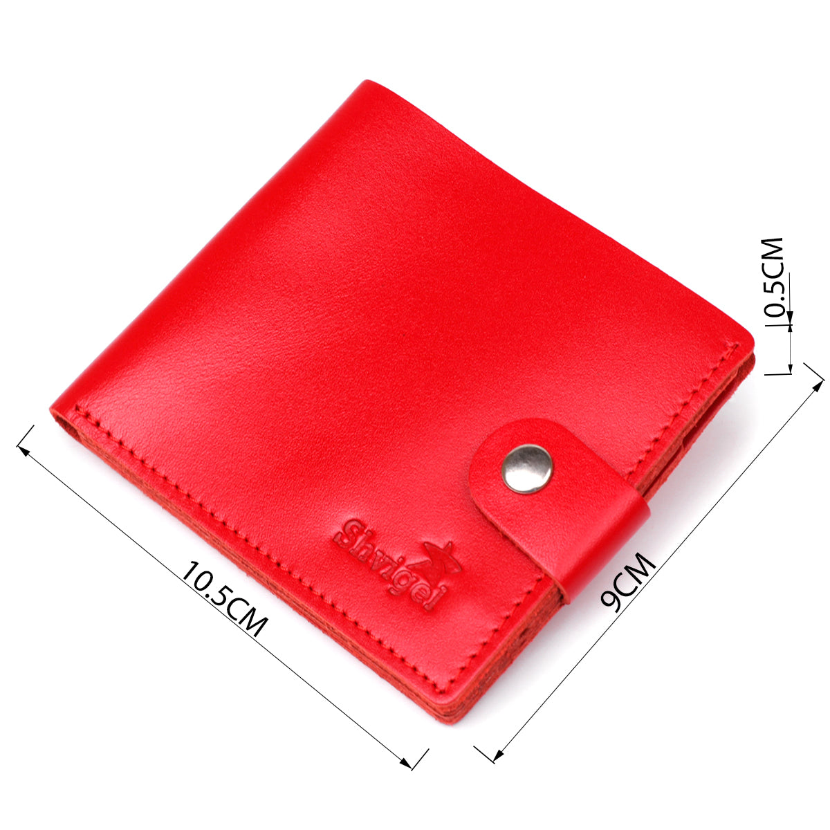 Leather Women's Wallet SHVIGEL 16215 Red | Made in Ukraine, Genuine Leather