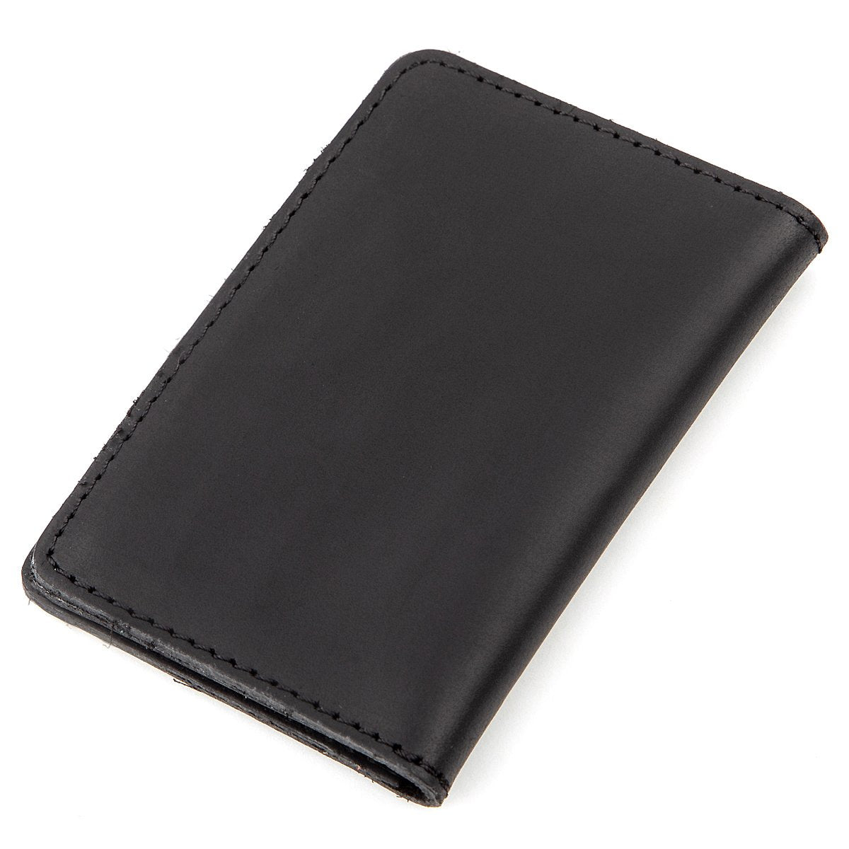 Leather ID Case SHVIGEL 13944 Black Natural Leather with Premium Quality Finish