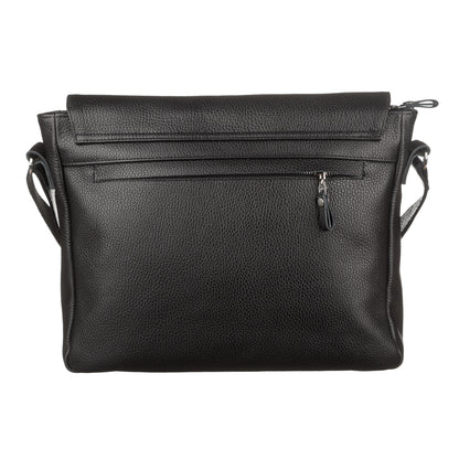Leather Bag SHVIGEL 11043 Black - Made in Ukraine, Genuine Leather Material, Stylish Design