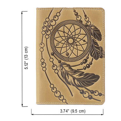 Passport Cover SHVIGEL 15303 Yellow Genuine Leather for Passport Protection