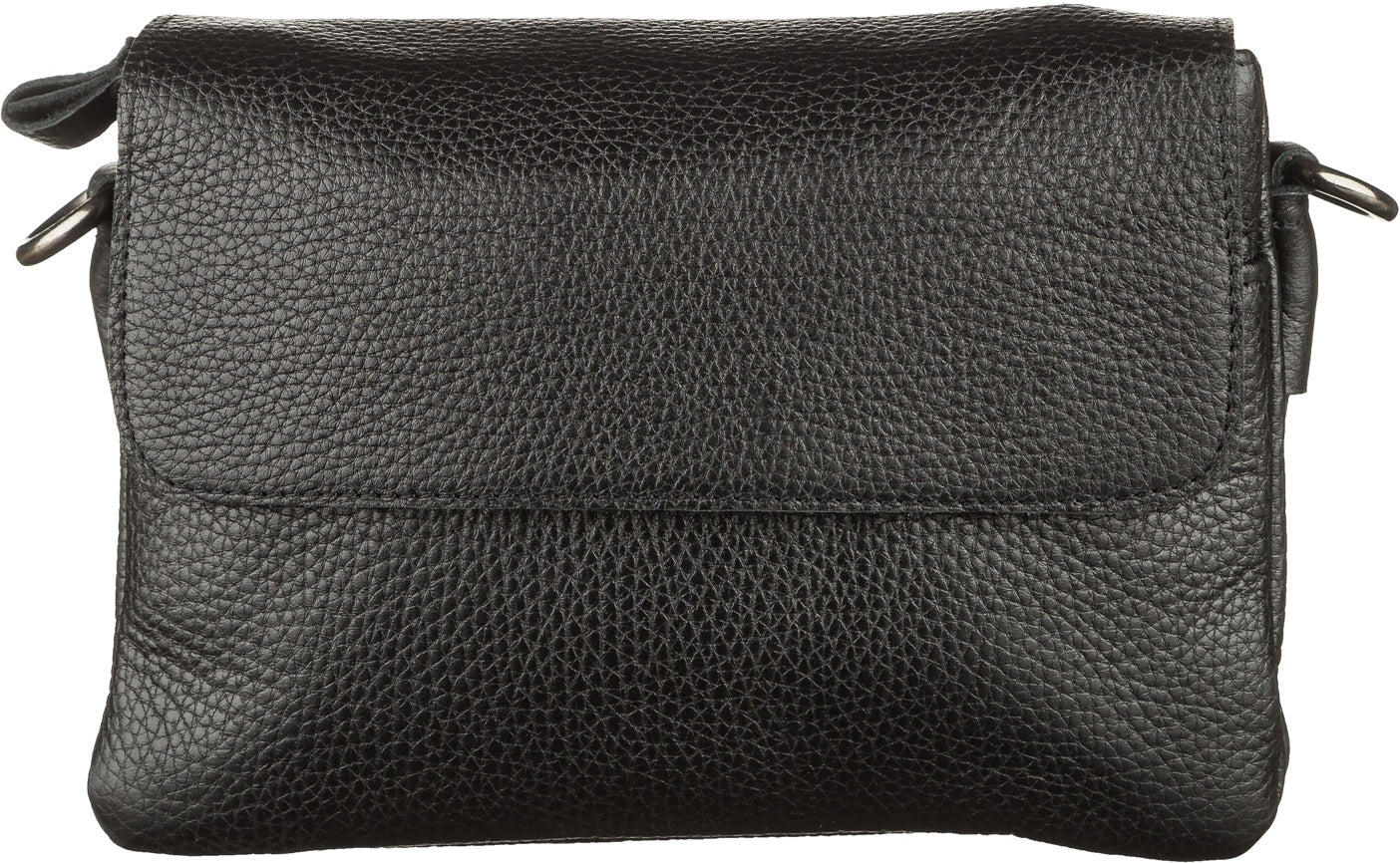 Men's Leather Bag SHVIGEL 11038 Black Natural Leather Made in Ukraine