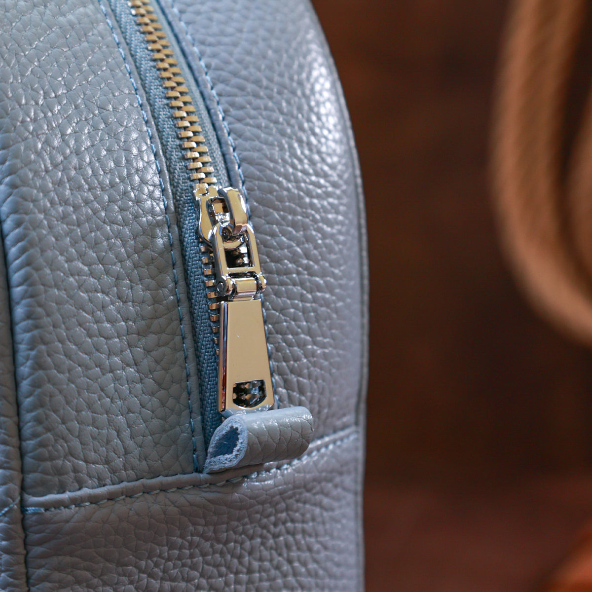 Stylish Women's Backpack SHVIGEL 16318 Blue Genuine Leather Casual Design
