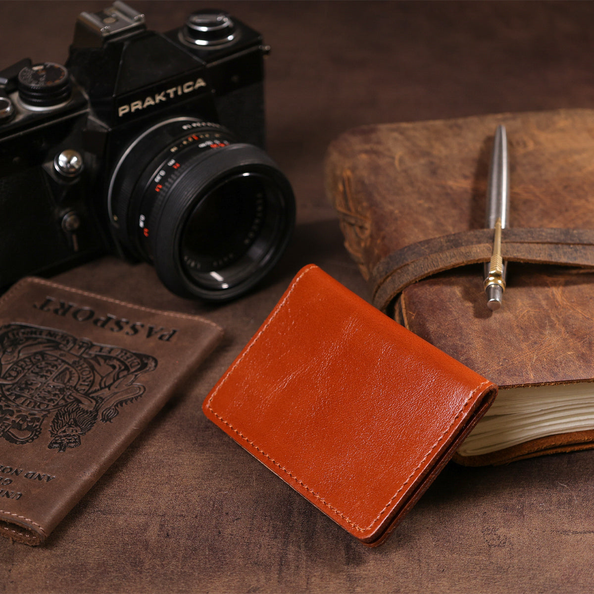 Leather Cover for Driver's Plastic Documents SHVIGEL 16077, Natural Leather, Ukraine