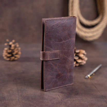 Leather Wallet SHVIGEL 13933 Brown Premium Quality Genuine Leather Crafted in Ukraine
