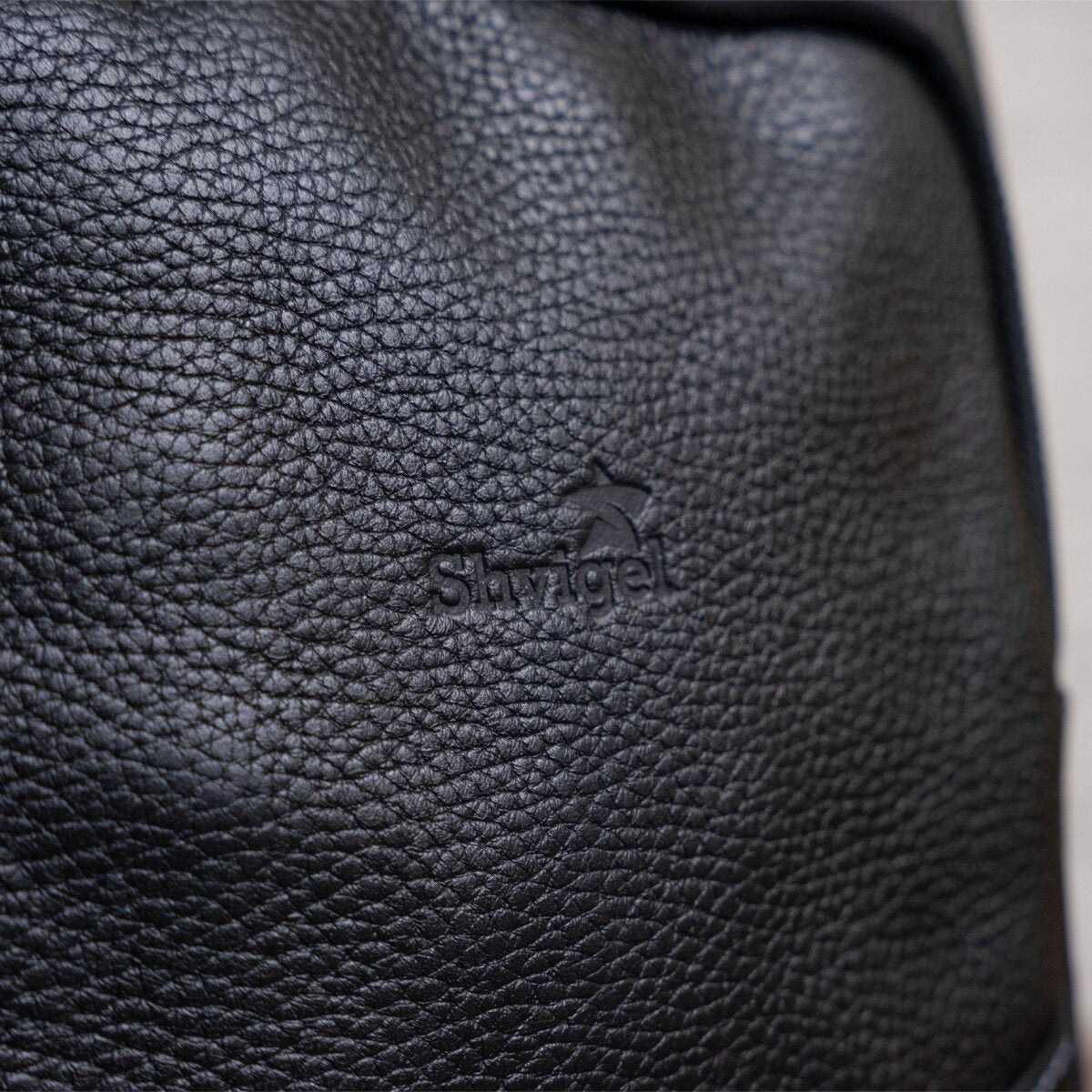 Men's Leather Bag SHVIGEL 11090 Genuine Black Leather Durable Design