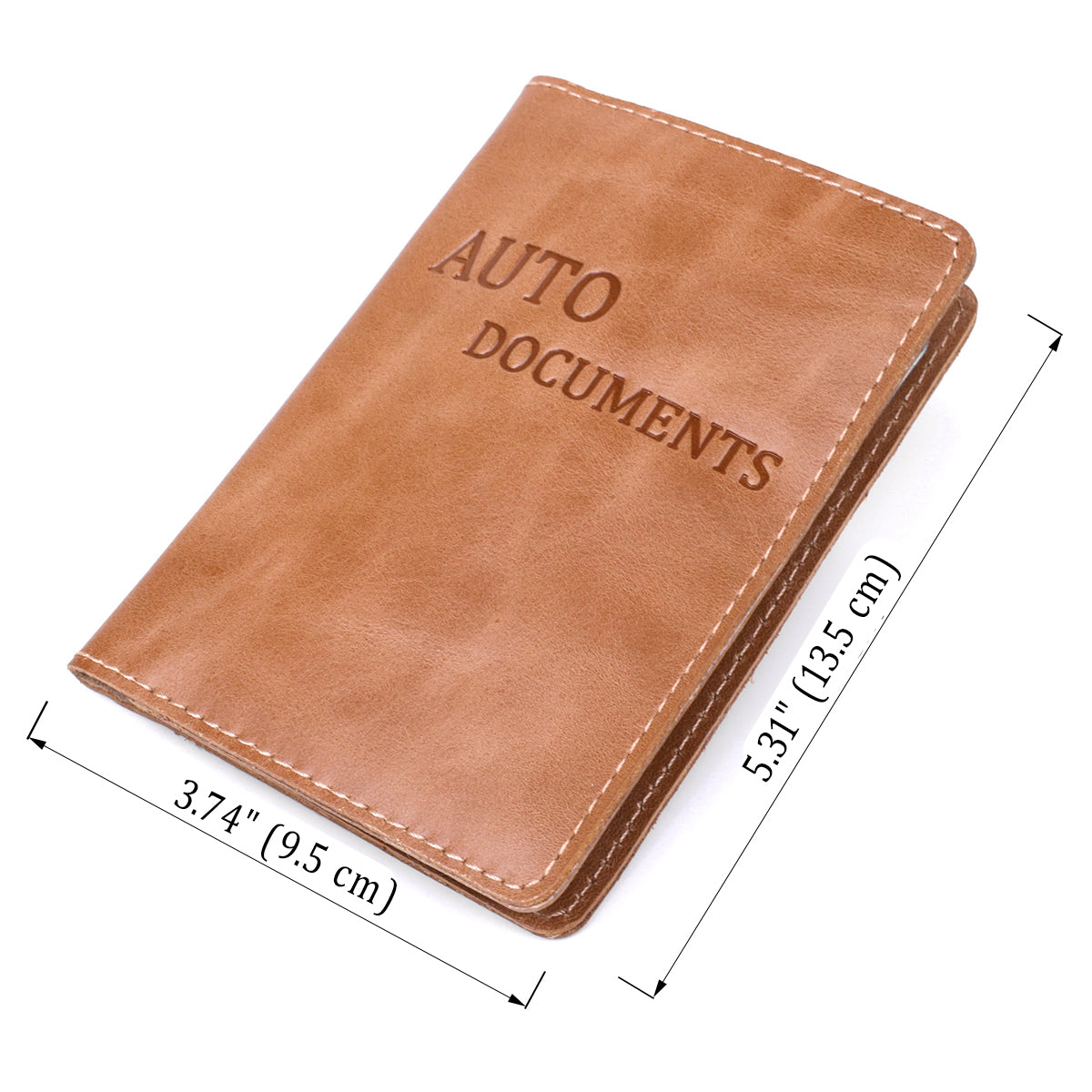 Reliable SHVIGEL Leather Car Document Holder 16071 Natural Leather Ukraine