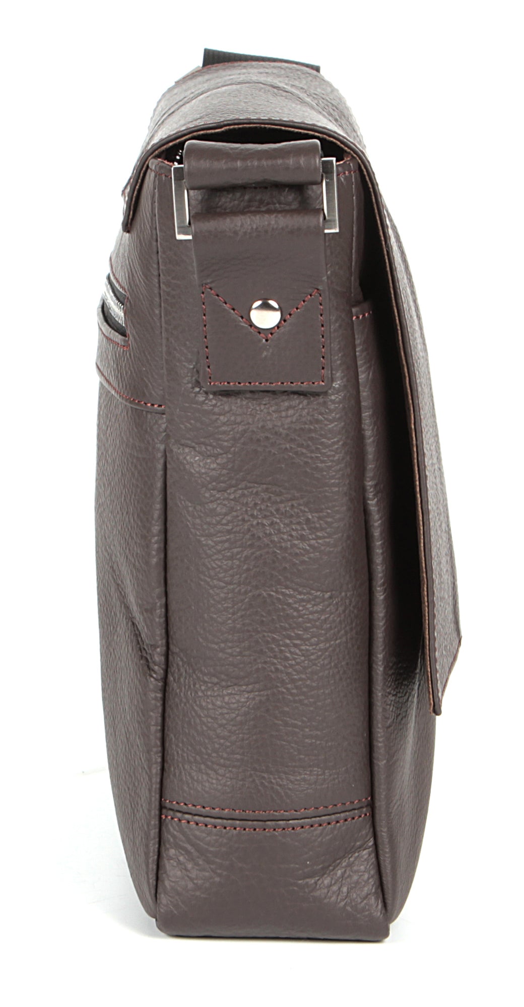 Leather Bag SHVIGEL 00852 Brown | Genuine Leather | Made in Ukraine