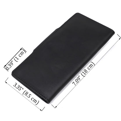 Vintage Leather Wallet SHVIGEL 16165 Black Natural Leather for Men