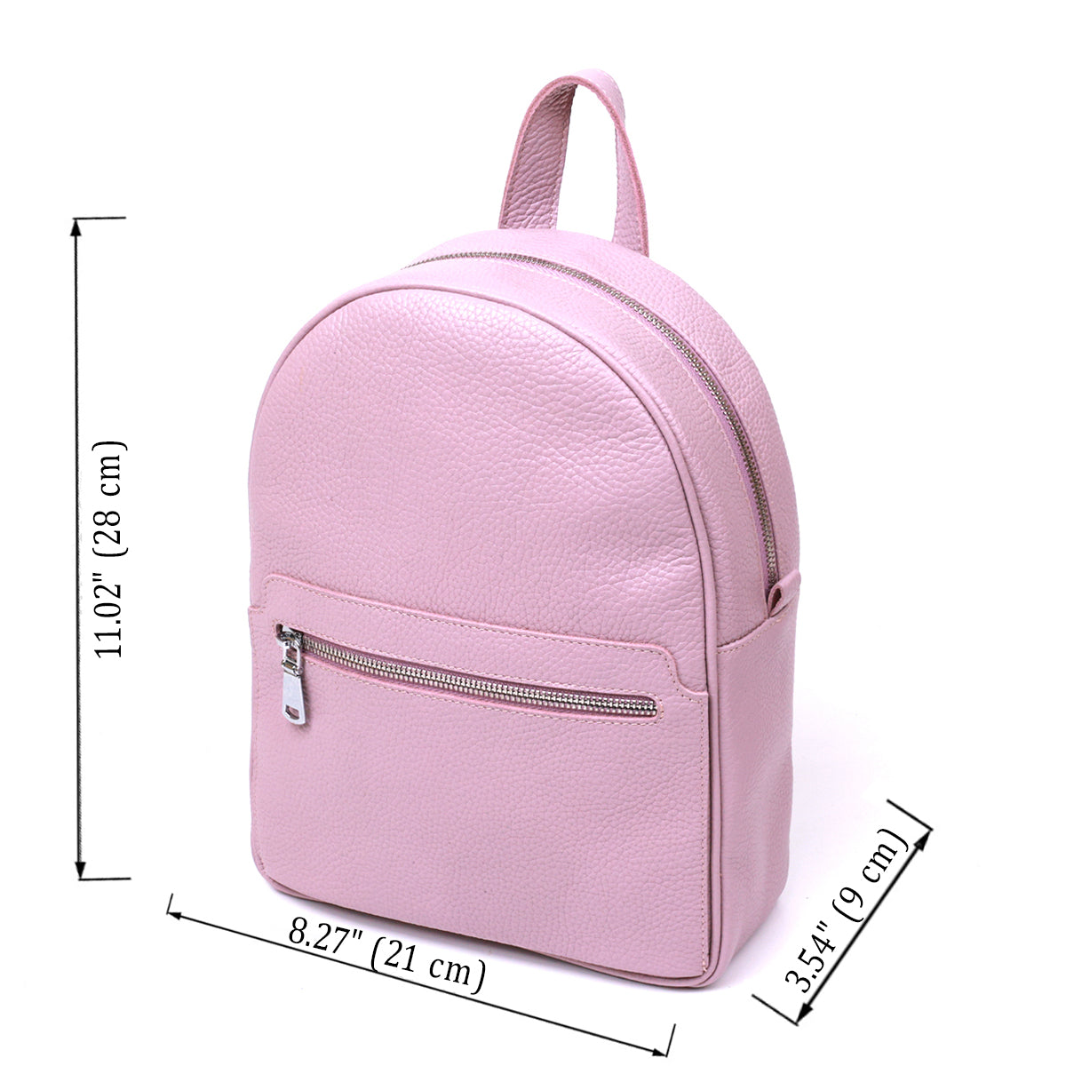 Small Women's Backpack SHVIGEL 16305 Lilac Genuine Leather Stylish Design