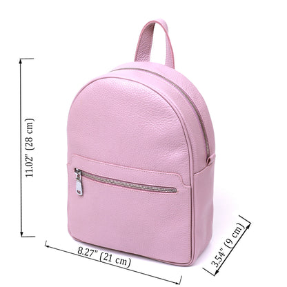 Small Women's Backpack SHVIGEL 16305 Lilac Genuine Leather Stylish Design