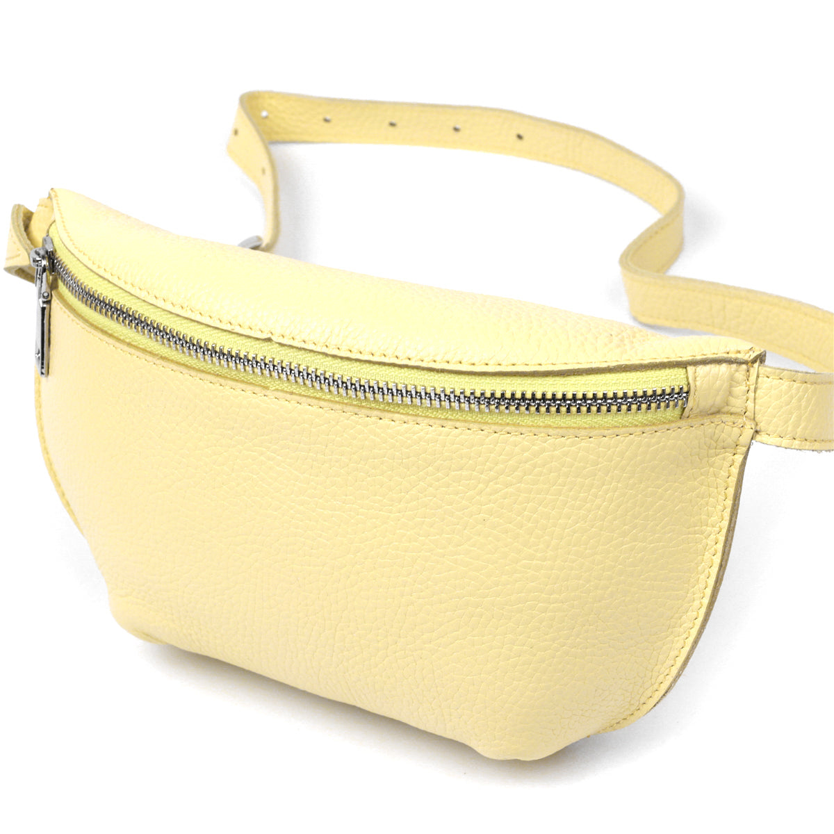 Women's Shoulder Bag SHVIGEL 16378 Natural Leather Lemon Color Stylish Design