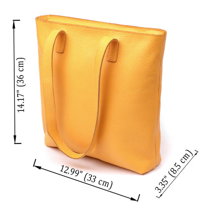 Stylish Women's Bag SHVIGEL 16358 Yellow | Genuine Leather from Ukraine