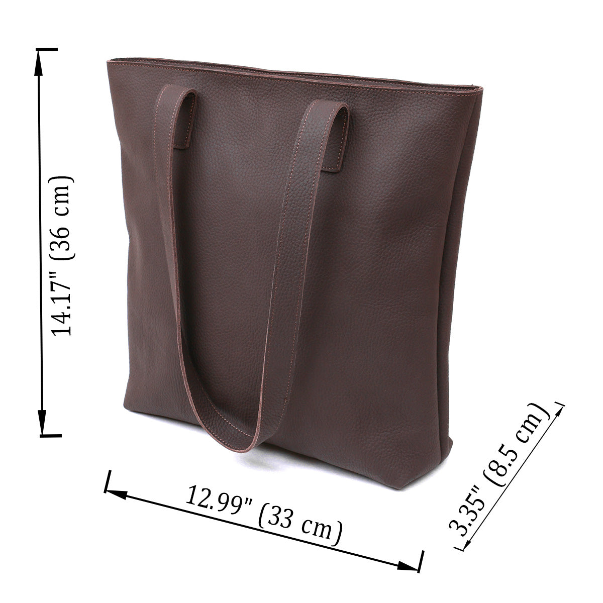 Leather Matte Women's Handbag SHVIGEL 16363 Brown Natural Leather from Ukraine