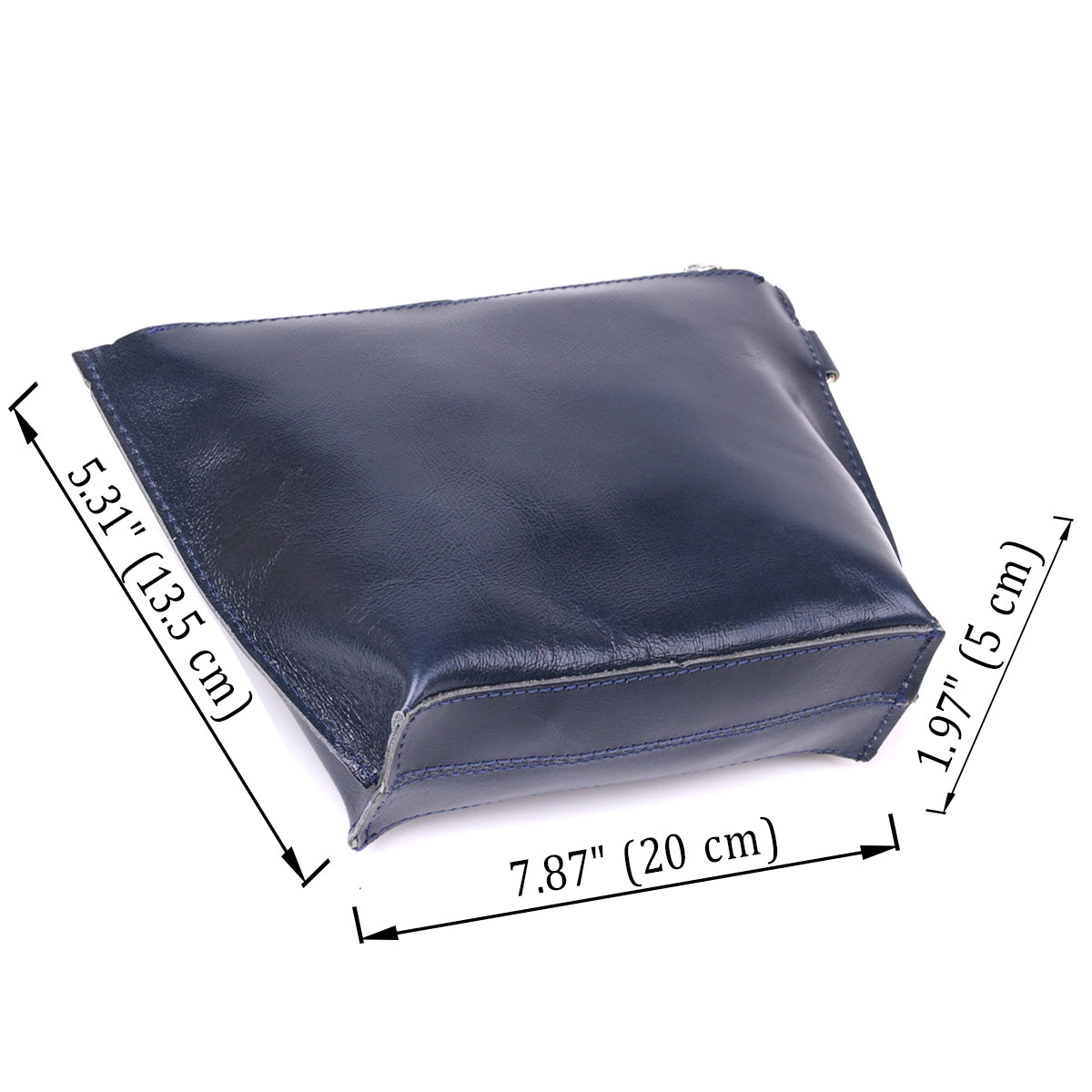 Women's Skincare SHVIGEL 16413 Blue Natural Leather Made in Ukraine