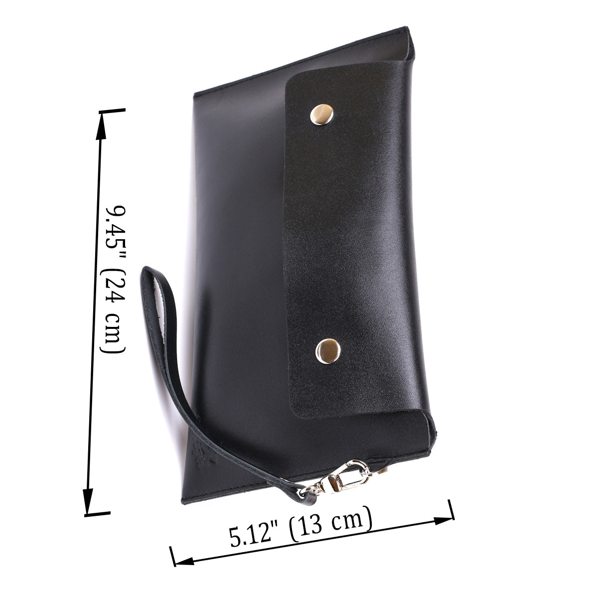 Unisex Leather Travel Cosmetic Bag SHVIGEL 16420 Black Natural Leather, Ukraine
