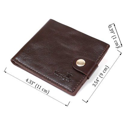 Universal Men's Wallet SHVIGEL 16464 Brown Genuine Leather from Ukraine