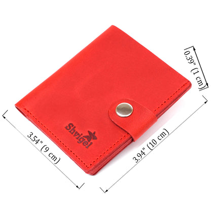 Small Matte Women's Wallet SHVIGEL 16476 Red Genuine Leather Ukraine
