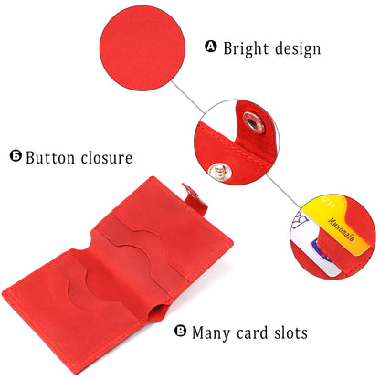 Small Matte Women's Wallet SHVIGEL 16476 Red Genuine Leather Ukraine