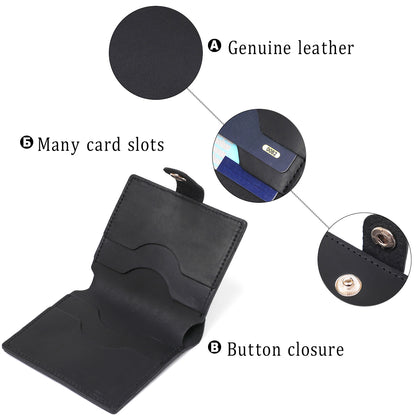 Matte Men's Wallet SHVIGEL 16495 Black Genuine Leather Elegant Design