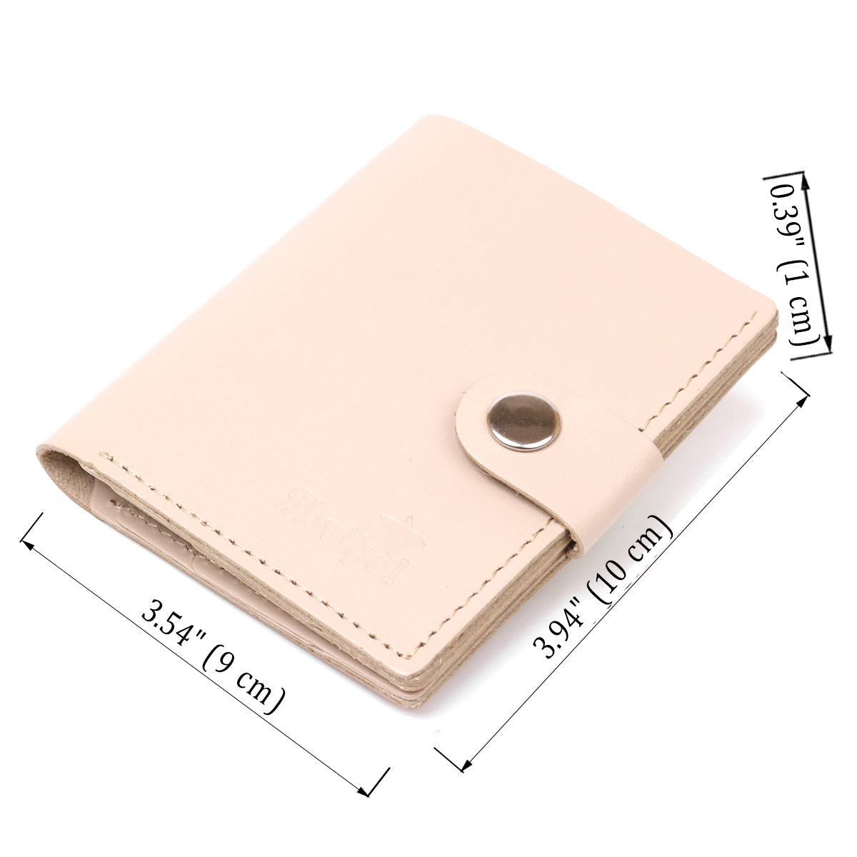 Classic Leather Wallet SHVIGEL 16510 Beige Made in Ukraine, Natural Leather Quality