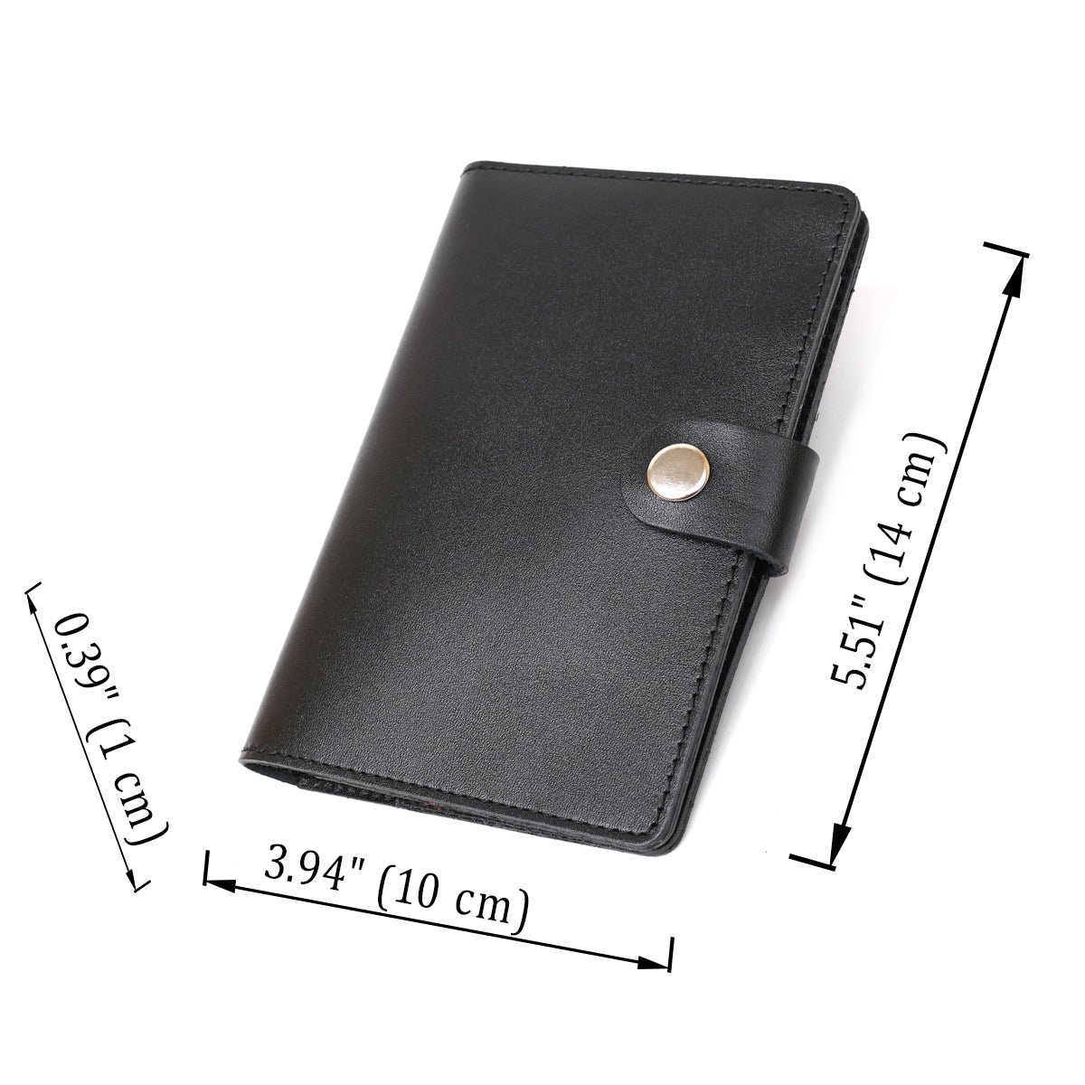Comfortable Men's Travel Case SHVIGEL 16523 Black Genuine Leather Design