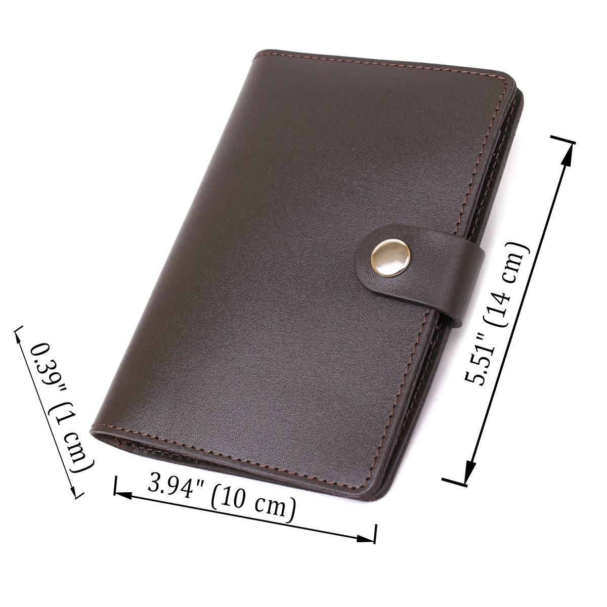 Men's Travel Case SHVIGEL 16525 Brown Genuine Leather Travel Organizer