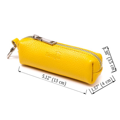 Bright Women's Key Holder SHVIGEL 16540 Yellow Natural Leather for Keys