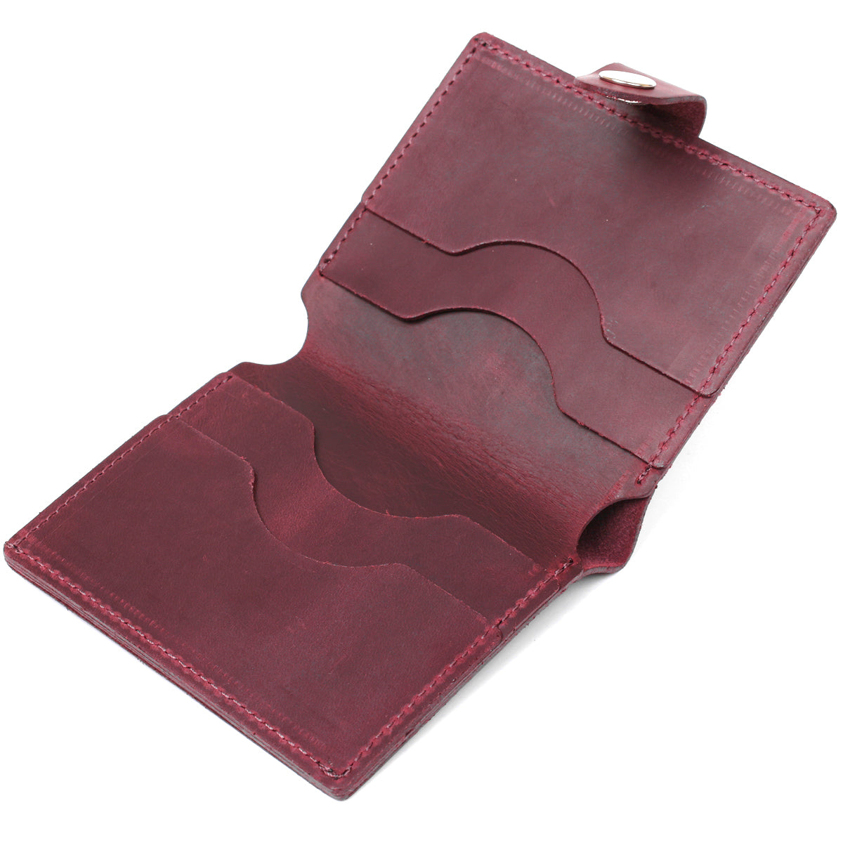 Fashionable Vintage Women's Wallet SHVIGEL 16499 Burgundy Natural Leather