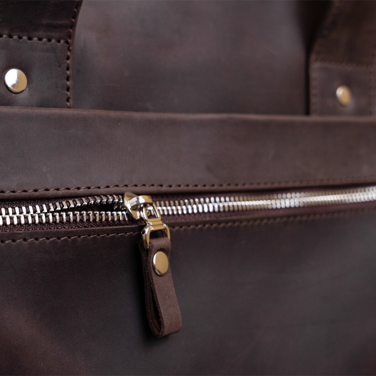 Laptop Bag SHVIGEL 11026 Brown Natural Leather - Ukrainian Craftsmanship