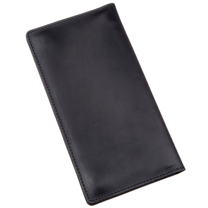 Men's Vertical Wallet SHVIGEL 16200 Vintage Leather Black Natural Skin