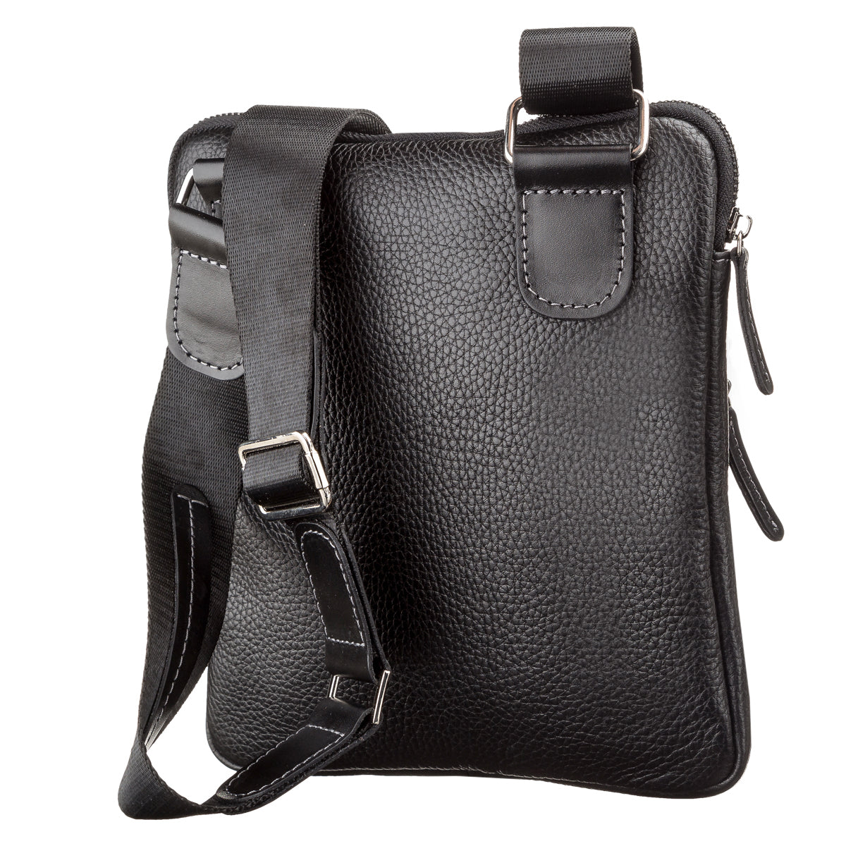 Men's Leather Bag SHVIGEL 11090 Genuine Black Leather Durable Design