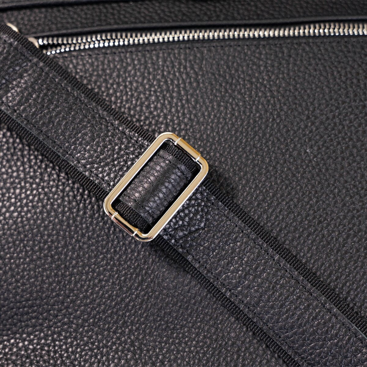 Leather Bag SHVIGEL 11130 Black Genuine Leather Craftsmanship Ukraine