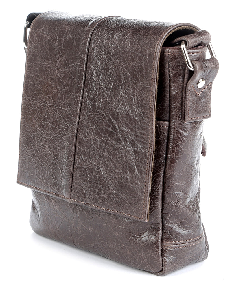Genuine Leather Bag SHVIGEL 00979 Brown - Made in Ukraine, Stylish & Durable