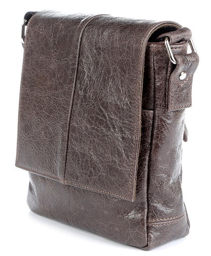 Genuine Leather Bag SHVIGEL 00979 Brown - Made in Ukraine, Stylish & Durable