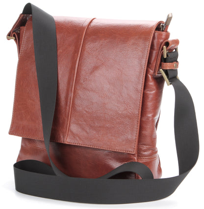 Leather Bag SHVIGEL 00877 Brown Genuine Leather Made in Ukraine