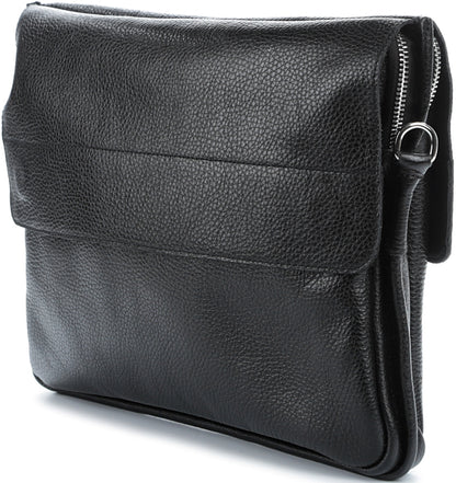 Leather Bag SHVIGEL 00997 Black - Natural Leather Handmade from Ukraine