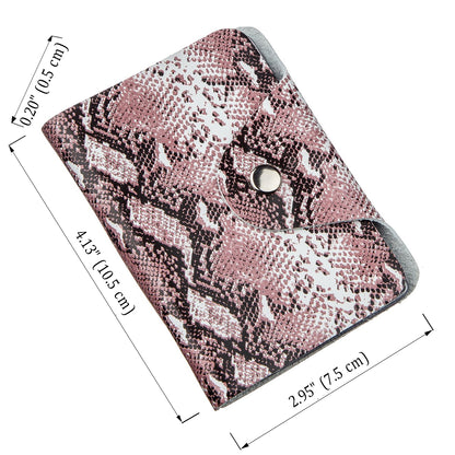 Vertical Business Card Holder SHVIGEL 19085 Multicolor Genuine Leather for Business Cards